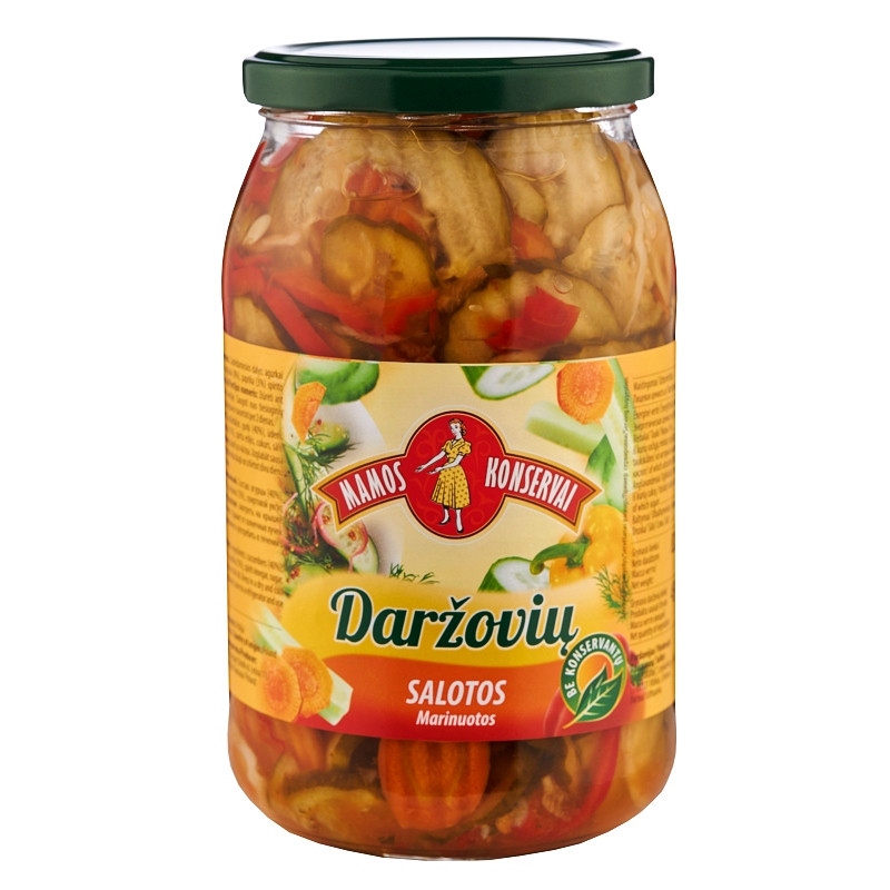 Marinuotos daržovių salotos  Mamos konservai  820g/450g