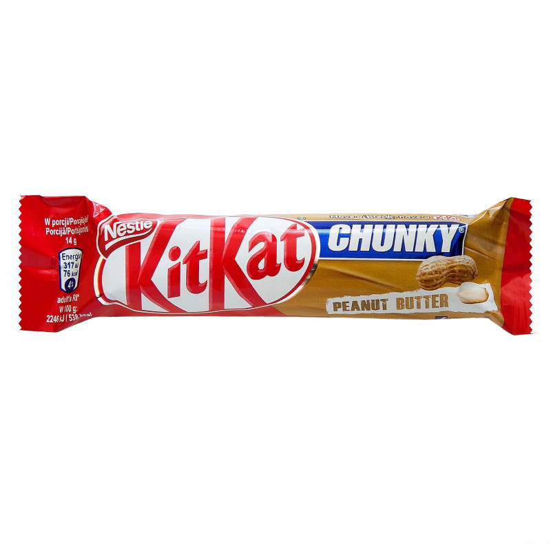 Šokoladinis batonėlis KIT KAT Chunky su riešutų sviestu, 42g