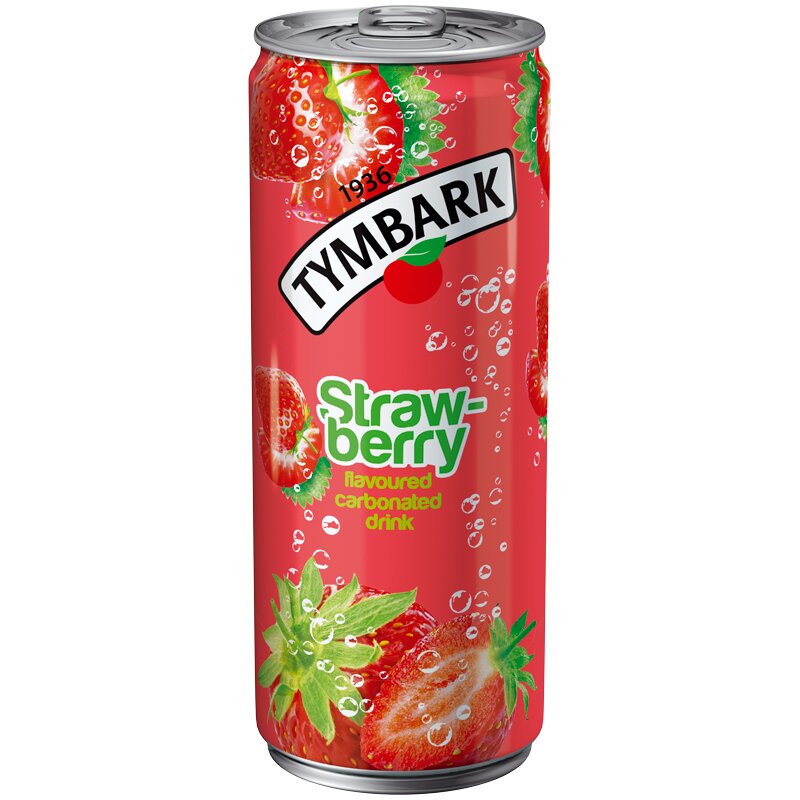 Gazuotas gėrimas  Tymbark  330 ml braškių skonio