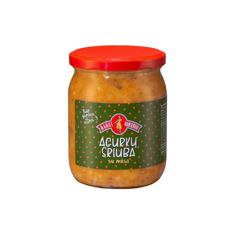 Agurkų sriuba su mėsa  Mamos konservai , 500g