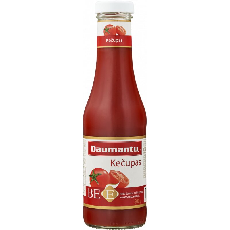 Kečupas Daumantų  be jokių E 500g