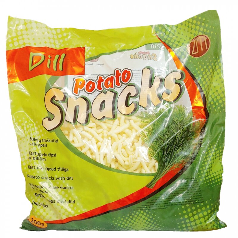 Bulvių traškučiai su krapais 300g