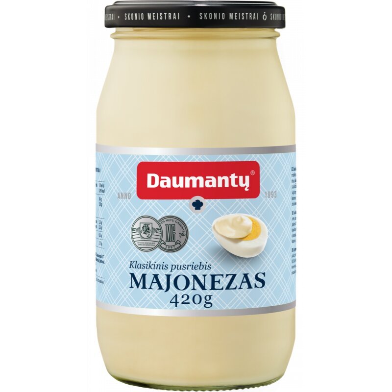 Majonezas  Daumantų  Klasikinis  pusriebis 420g