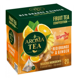 Arbata  Aroma Tea  raudonojo apelsino skonio su imbieru 20*2g (40g)