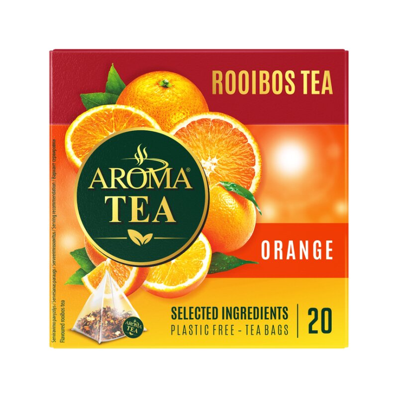 Arbata  Aroma Tea  apelsinų skonio siauralapių raibsteglių arbata  (20*1.75g) 35g