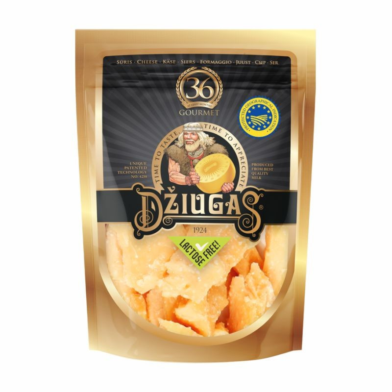 Sūris Džiugas  trupintas Gold 100g 36mėn.