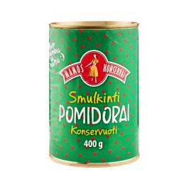Konservuoti smulkinti pomidorai  Mamos konservai  400g