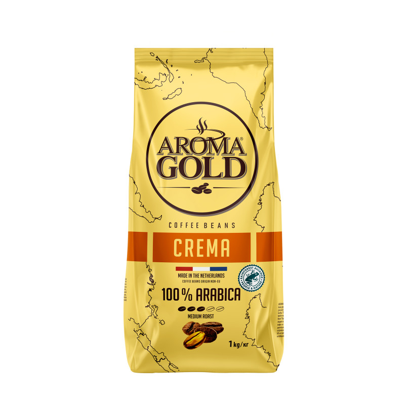 Kavos pupelės AROMA Gold Crema 1000g
