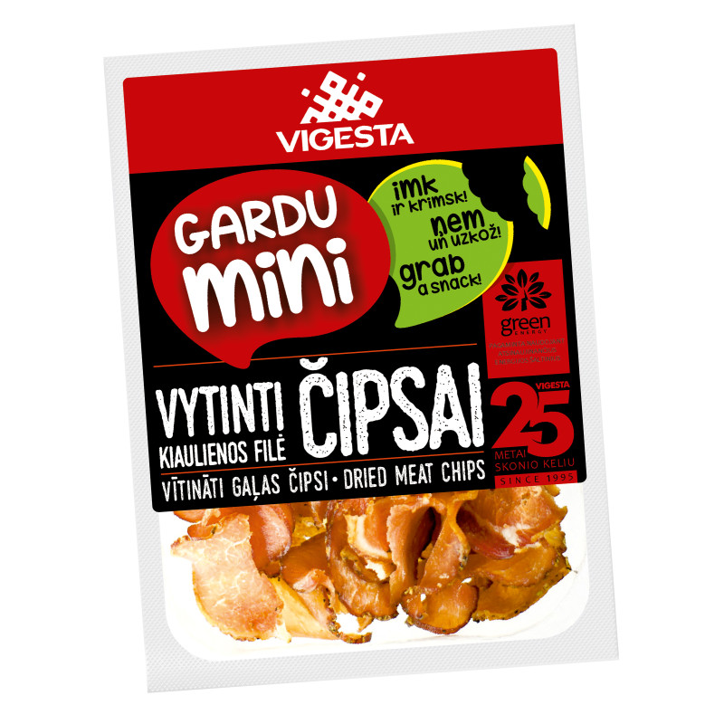 Vytinti kiaulienos filė  Čipsai  160g  /Vigesta