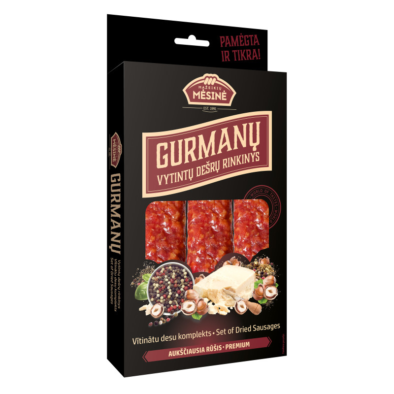Vytintų dešrų rinkinys Gurmanų ,360g