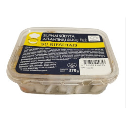 Silpnai sūdyta GURMANŲ silkių filė su riešutais 270g