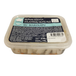 Silpnai sūdyta GURMANŲ silkių filė su marinatu 270g