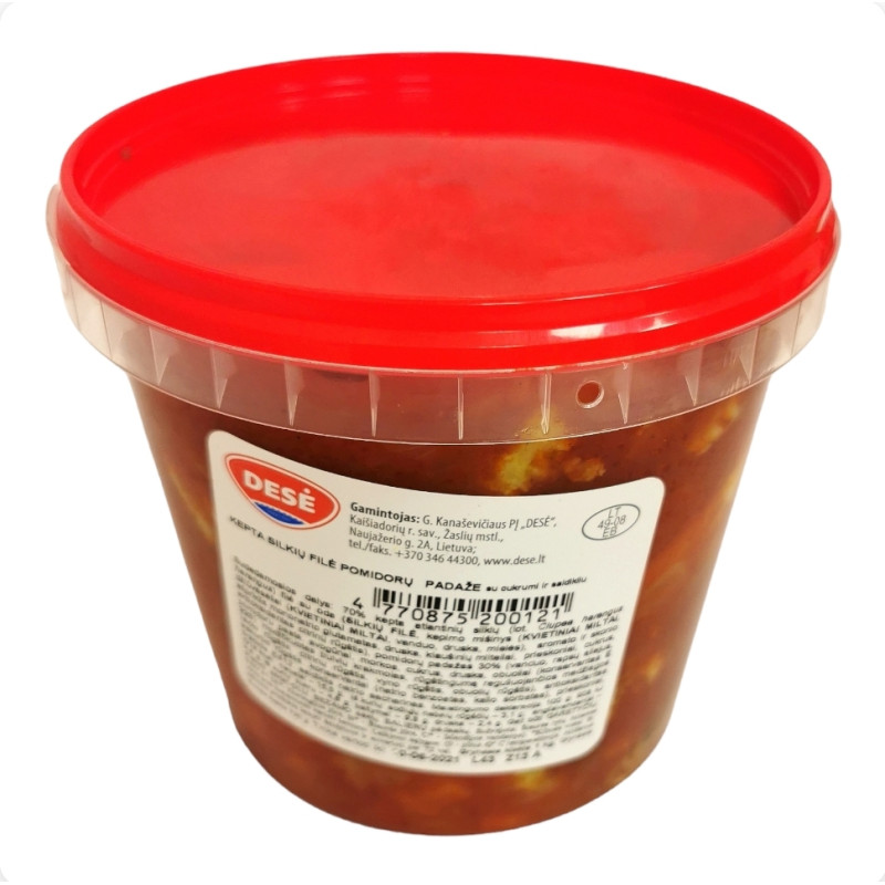 Kepta silkių filė pomidorų padaže 1kg