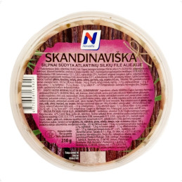 Silpnai sūdyta SKANDINAVIŠKA silkių filė, 210g