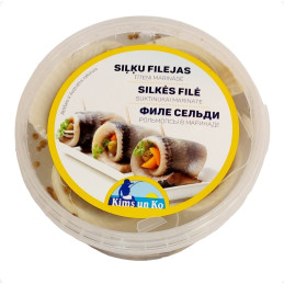 Silkės filė suktinukai marinate 500g Baltmėsa
