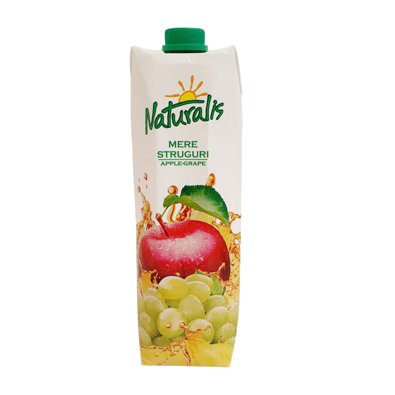 Nektaras Naturalis obuolių ir vynuogių, 1l