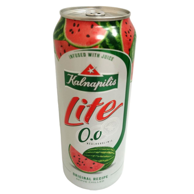 Nealkoholinis alaus kokteilis  Lite  arbūzų skonio 0% 500 ml