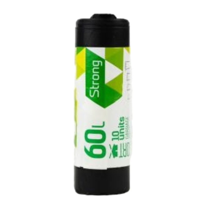 Šiukšlių maišai  SORTEX   juodas 60l 10vnt