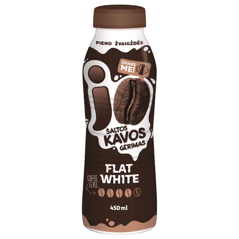 Pieno gėrimas "JO FLAT WHITE", 450ml su tirpia kava
