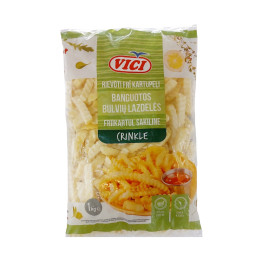 Bulvių lazdelės 1kg šaldytos, banguotos VIČI