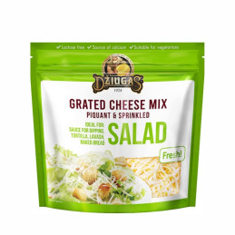 Tarkuotas kietas sūris  Džiugas  salotoms, 40% riebumo 200g