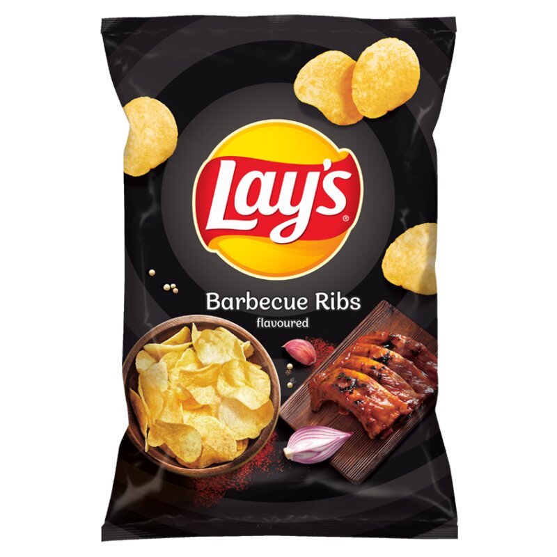 Bulvių traškučiai  Lays 130g grilyje keptų šonkaulių skonio