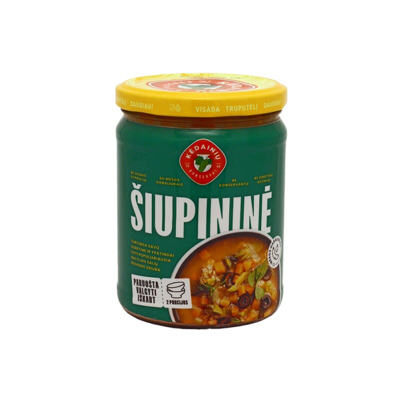 Šiupininė sriuba KĖDAINIŲ su mėsa 480g