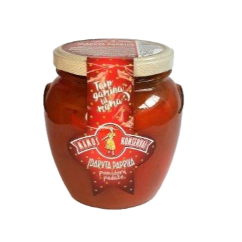 Įdaryta paprika pomidorų padaže  Mamos konservai  520g