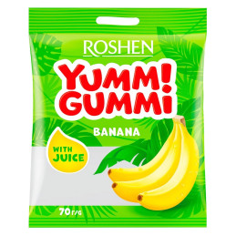 Želiniai saldainiai  YummI Gummi  bananų skonio 70g