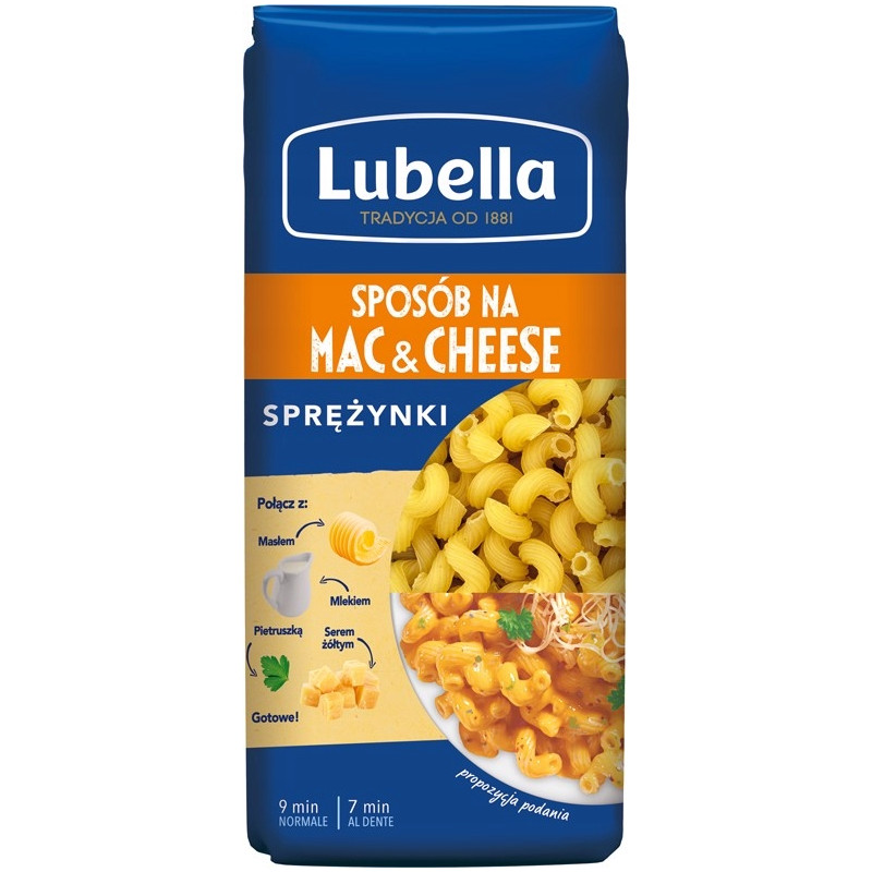 Makaronai LUBELLA Spring Mac & Cheese 400g