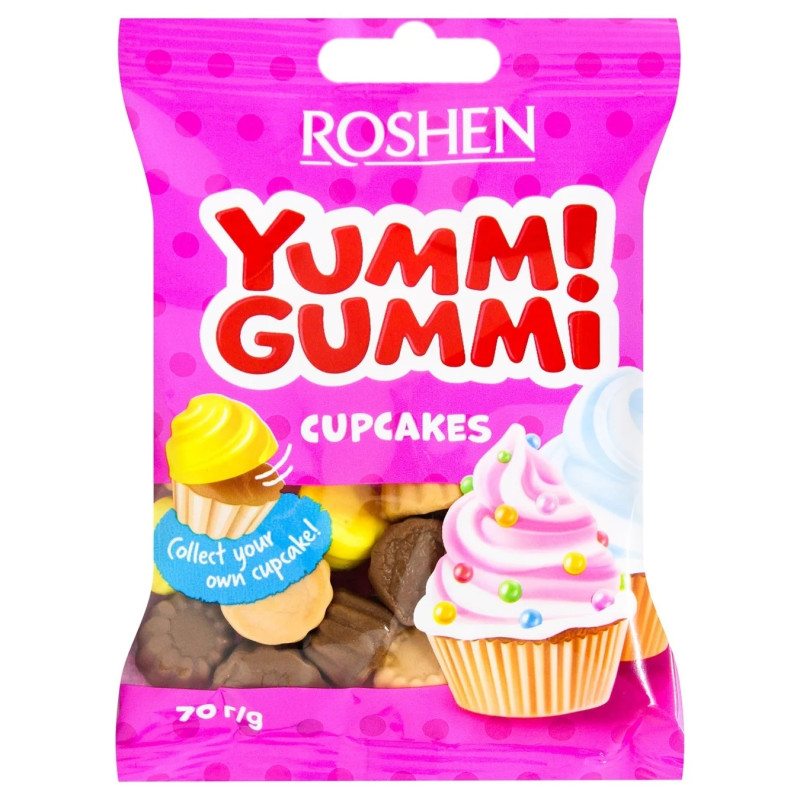 Želiniai saldainiai  YummI Gummi  pyrageliai 70g