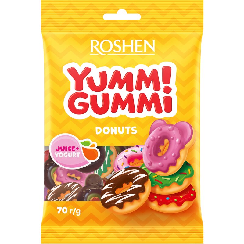 Želiniai saldainiai  YummI Gummi  Donuts 70g