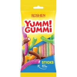 Želiniai saldainiai   Yummi Gummi  su citrinų skonio įdaru, 70g