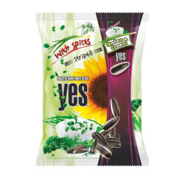 Y.E.S.saulėgrąžos grietinėlės ir svogūnų skonio 90g