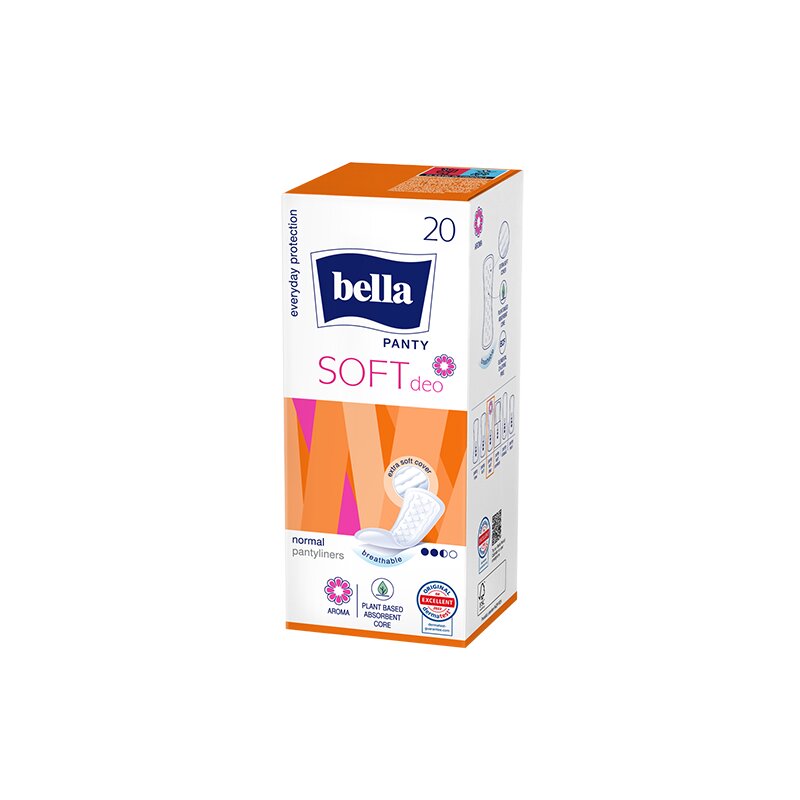 Kasdieniniai įklotai Bella  Panty Soft deo, 20vnt