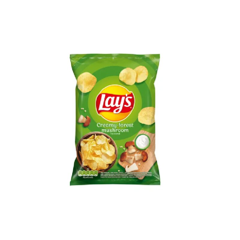 Bulvių traškučiai  Lays grietinės ir grybų skonio,130g