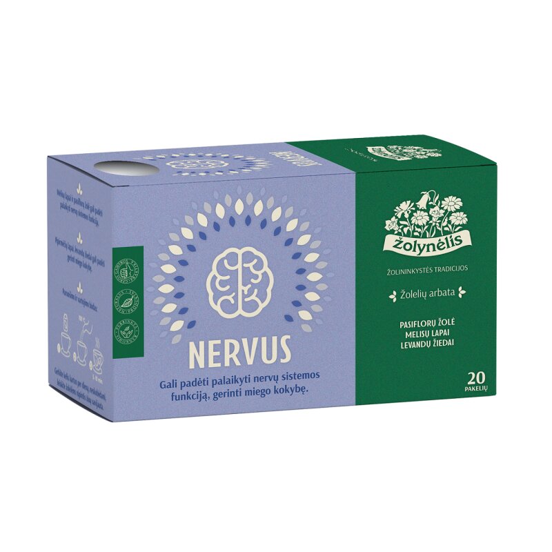 Žolelių arbata  Nervus , 30g Žolynėlis