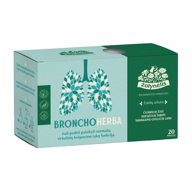 Žolelių arbata BRONCHO HERBA  30g 20vnt Žolynėlis