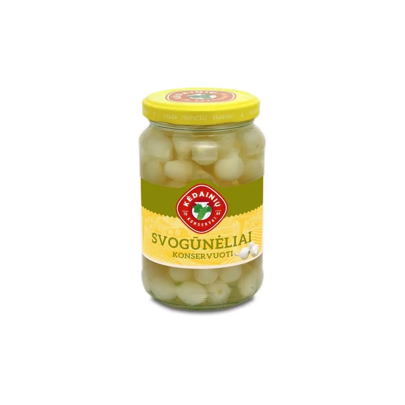 Konservuoti svogūnėliai 330/190g Kėdainių konservai
