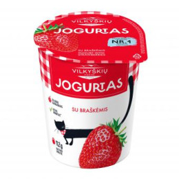 Jogurtas su braškėmis 3,5% rieb., 350g
