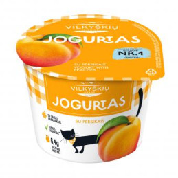 Jogurtas su persikais 3,5% rieb., 200g