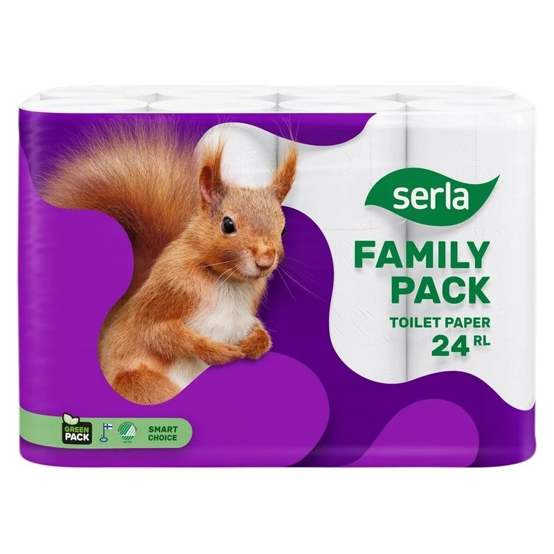 Tualetinis popierius  Serla  24vnt, 3 sluoksnių