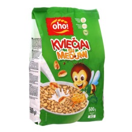 Kviečiai OHO su medumi 500g
