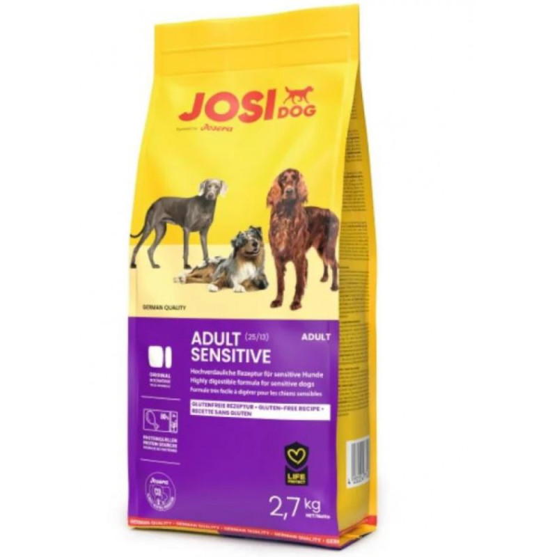 Pašaras šunims JosiDog Adult Sensitive 2.7kg