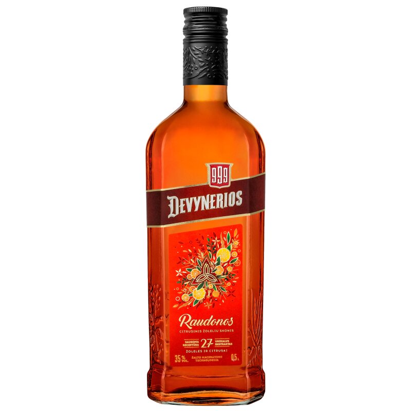 Trauktinė  Raudonos devynerios (35%), 500 ml