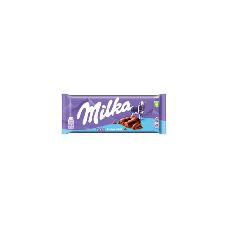 Šokoladas MILKA Bubbly Alpine Milk 90g