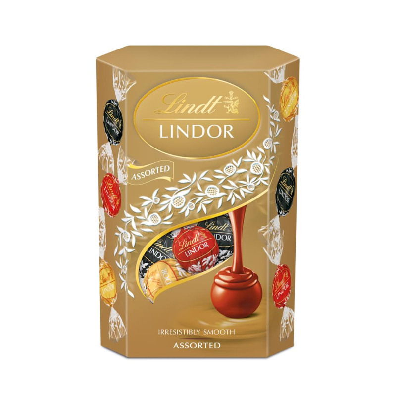 Įvairių rūšių šokolado rutuliukų  Lindt Lindor rinkinys 200g