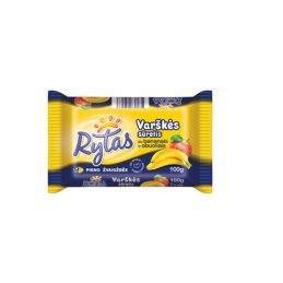 Varškės sūrelis  Rytas  100g su bananais ir obuoliais 7%