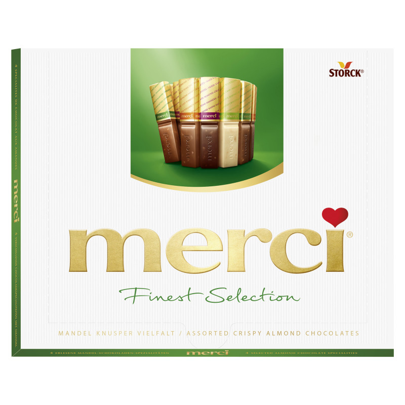 Saldainiai MERCI Assorted Crispy  Almond 250g