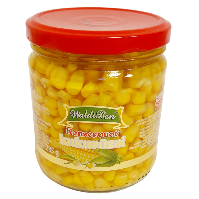 Konservuoti  kukurūzai  Waldi Ben 430g/285g